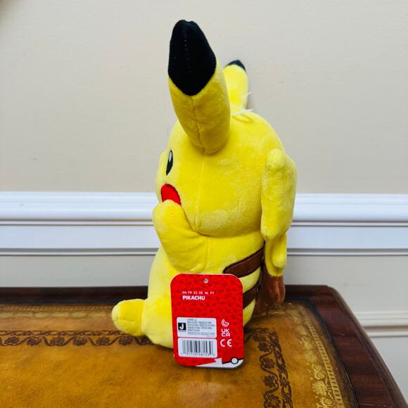 Pokemon Sitting Pikachu Poke Plush Plushie 8 inch Stuffed Toy NEW - Picture 2 of 10